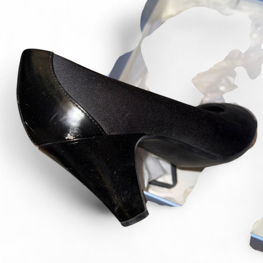 Abella AA Vanessa Black Heels Size 8.5 - Picture 4 of 6